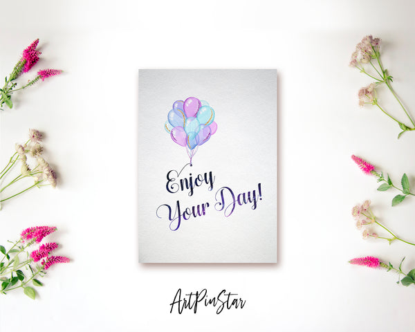 Enjoy your day Bible Verse Customized Greeting Card