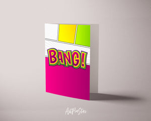 Bang! Energy Quote Customized Greeting Cards