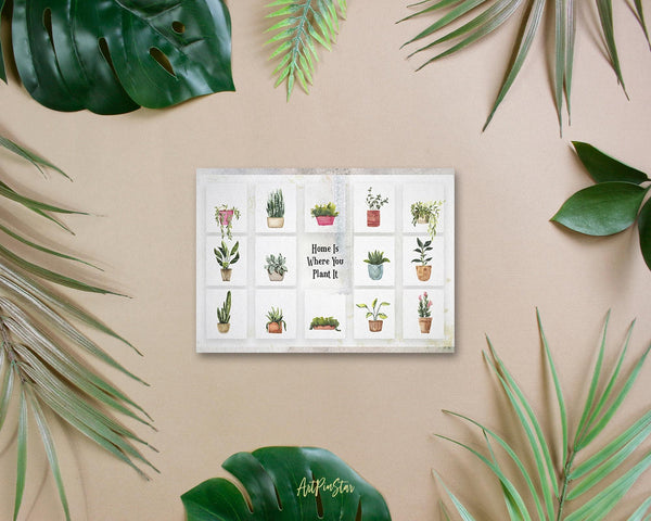Home is where you plant it Botanical Garden Customized Greeting Card