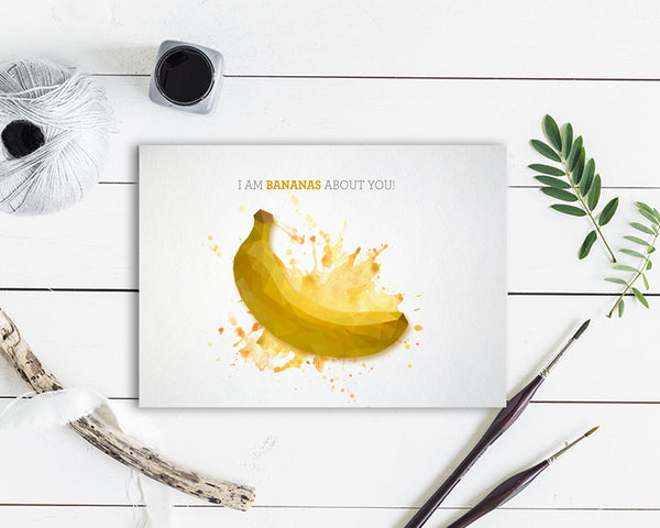 I am bananas about you Food Customized Gift Cards