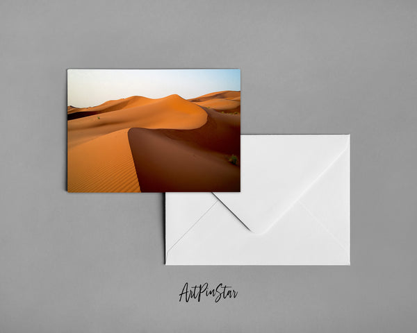 Morocco Sahara Desert Dunes, North Africa Landscape Custom Greeting Cards