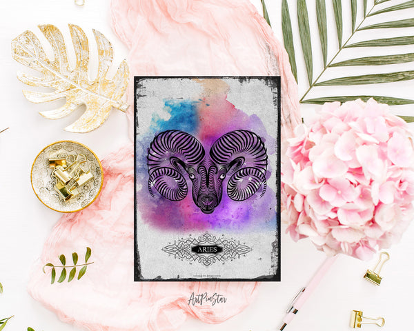 Horoscope Aries Prediction Yearly  Astrology Art Customized Gift Cards