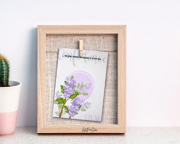 Lilac Flower Meanings Symbolism Customized Gift Cards