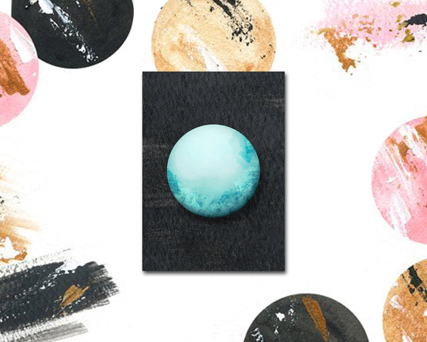 Uranus Planet Solar System Customizable Greeting Card