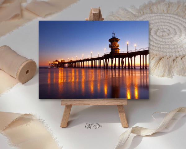 Huntington Beach, California Landscape Custom Greeting Cards