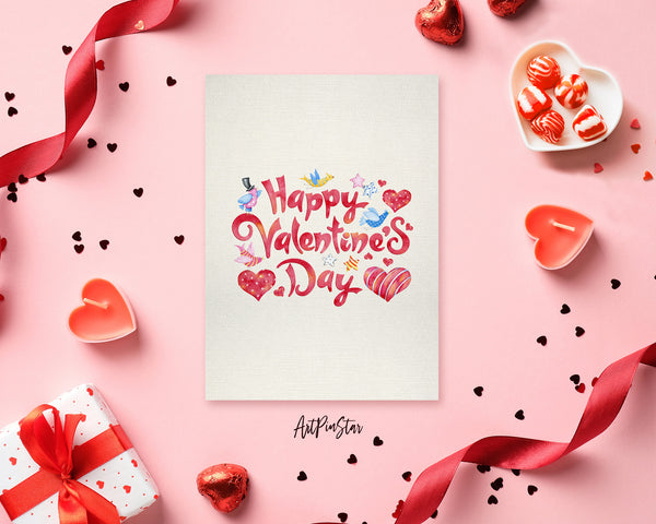 Happy Valentine's Day Customized Greeting Card