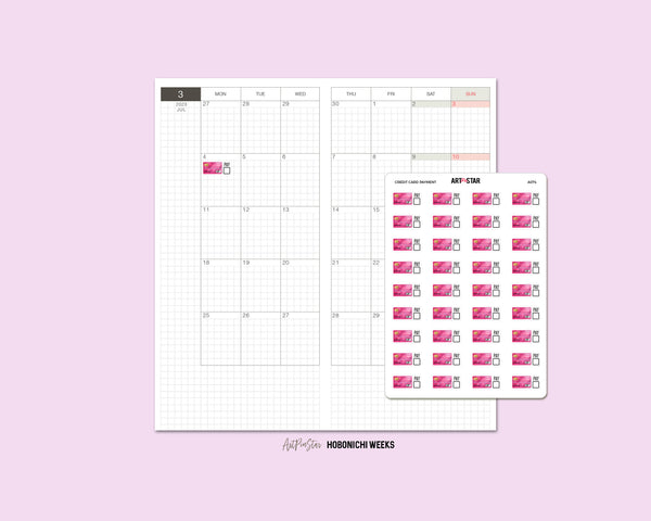 Appointment Planner Sticker, Gold
