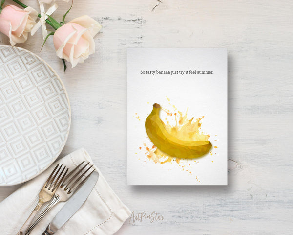 So tasty banana just try it feel summer Food Customized Gift Cards