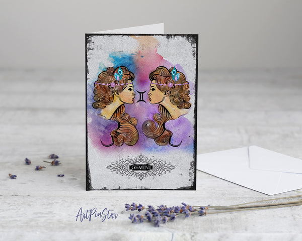 Horoscope Gemini Prediction Yearly  Astrology Art Customized Gift Cards