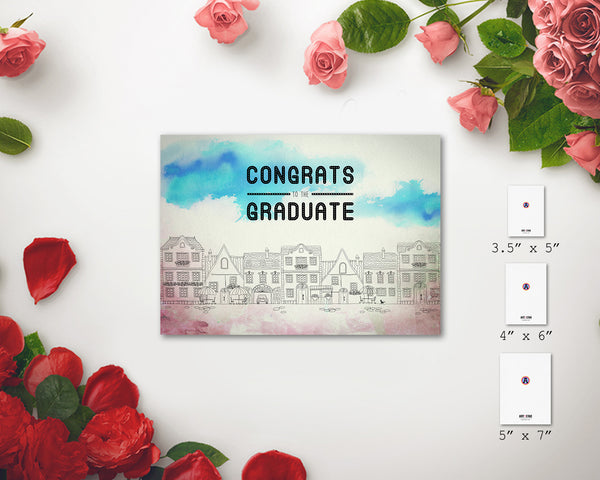 Congrats to the graduate Graduation Achievement Award Gift Customizable Card