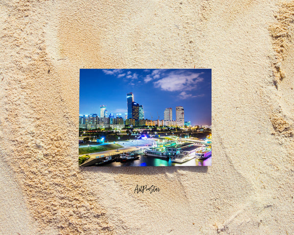 Han River, Seoul, South Korea Landscape Custom Greeting Cards