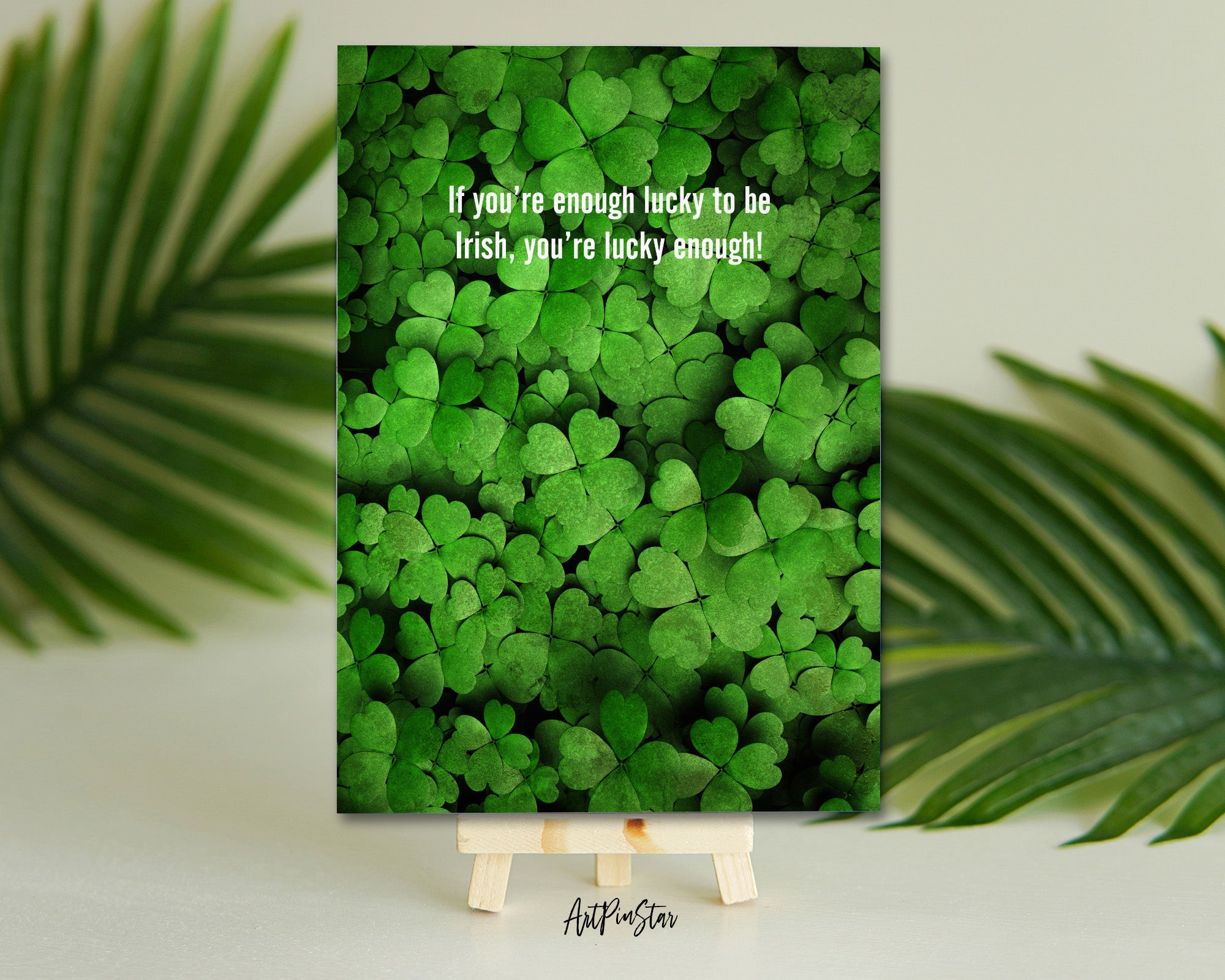 If you’re enough lucky to be Irish St. Patricks Day Personalized Gifts Card - ArtPinStar.com