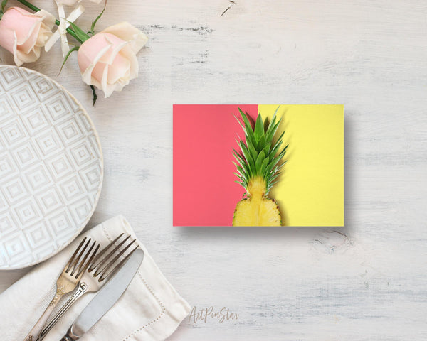 Minimalism Pastel Style Flowers Ice Cream Food Customized Gift Cards