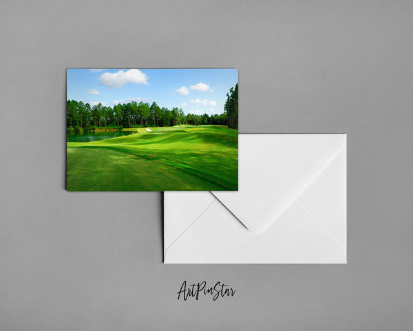 Fleming Island Golf Club Landscape Custom Greeting Cards