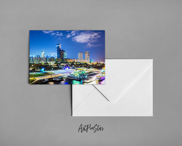 Han River, Seoul, South Korea Landscape Custom Greeting Cards