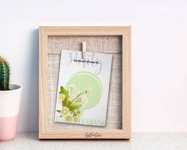 Daisy Fleabane Flower Meanings Symbolism Customized Gift Cards