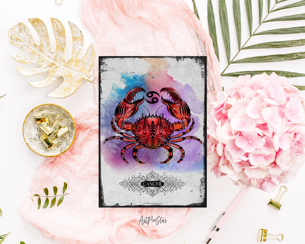 Horoscope Cancer Prediction Yearly  Astrology Art Customized Gift Cards