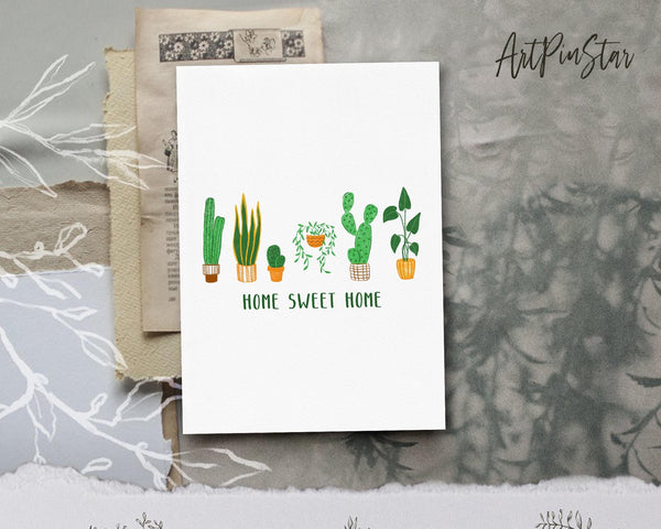 Home Sweet Home Botanical Garden Customized Greeting Card