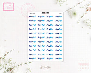 Paypal Planner Sticker, Letter