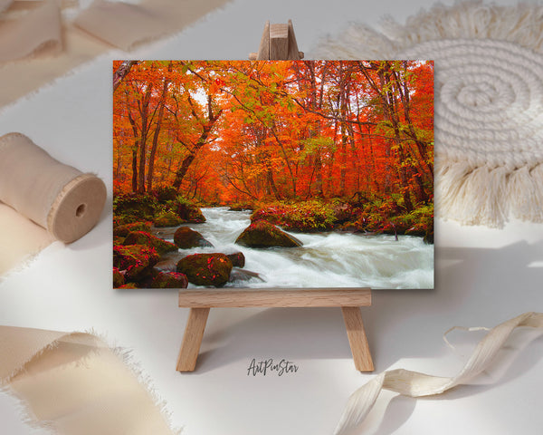 Autumn Strea Landscape Custom Greeting Cards