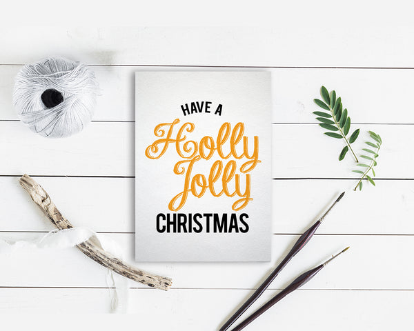 Have a holly jolly christmas Personalized Holiday Greeting Card Gifts