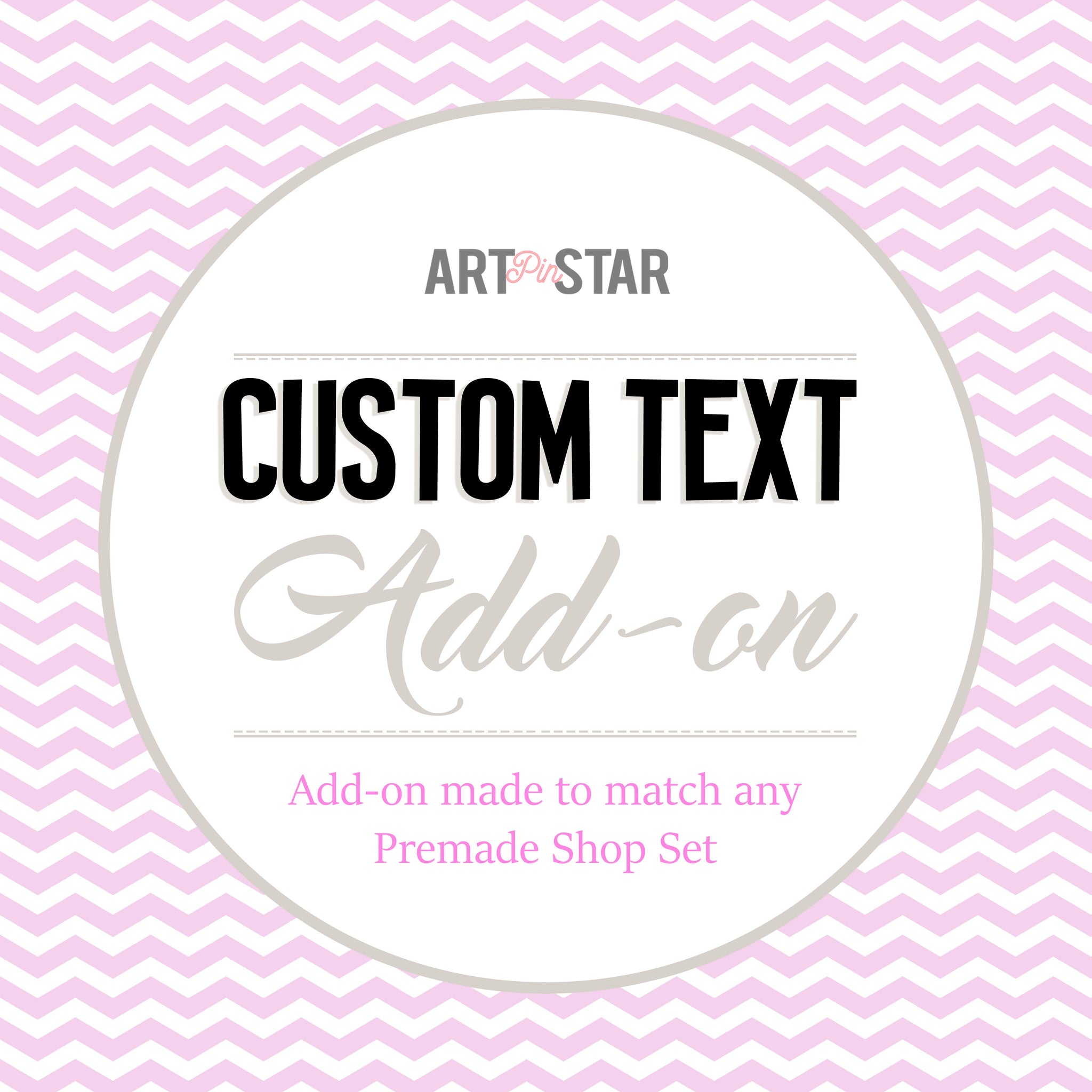 Add-On for Personalized Custom Text