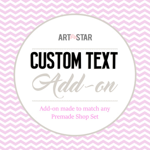 Add-On for Personalized Custom Text