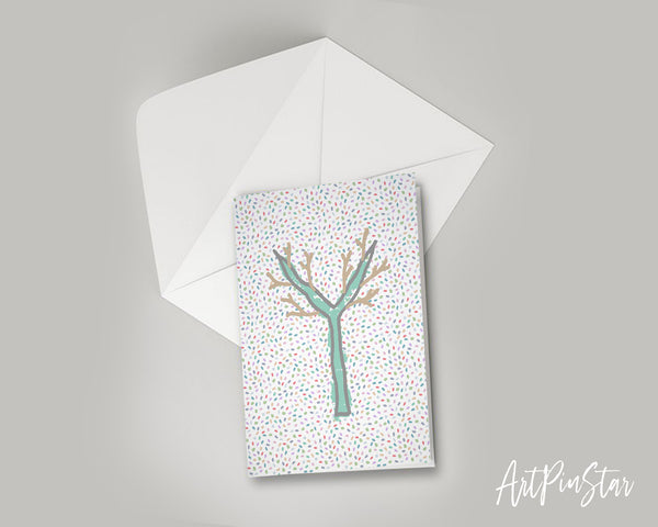 Alphabet Forest Letter Y Animal Monogram Note Cards