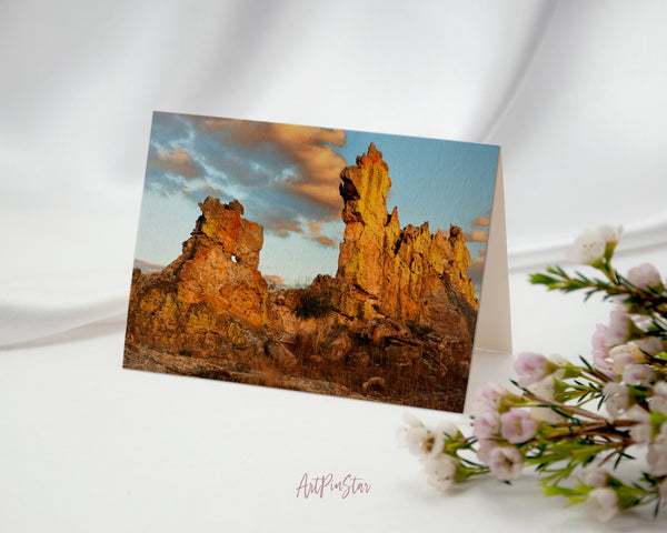 Madagascar's Rock Isalo National Park Landscape Custom Greeting Cards