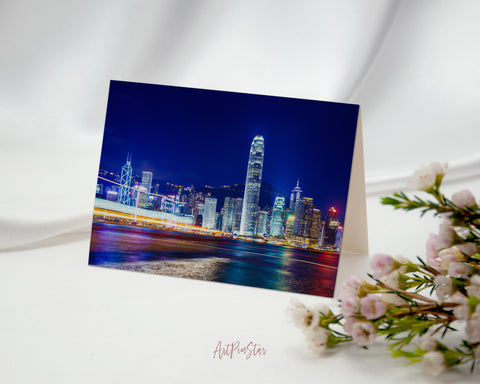 Hong Kong Landscape Custom Greeting Cards