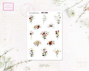 Field Flowers Planner Sticker, Bouquet