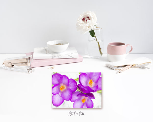 Crocuses Flower Photo Art Customized Gift Cards