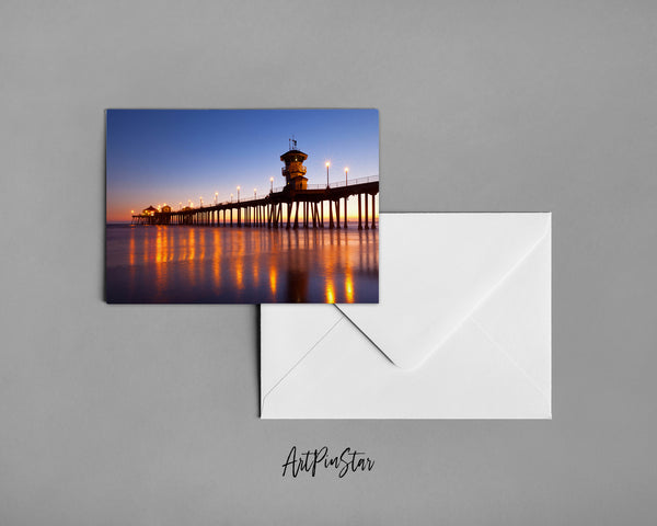 Huntington Beach, California Landscape Custom Greeting Cards