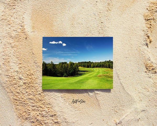 Sweden Golf Course, Europe Landscape Custom Greeting Cards