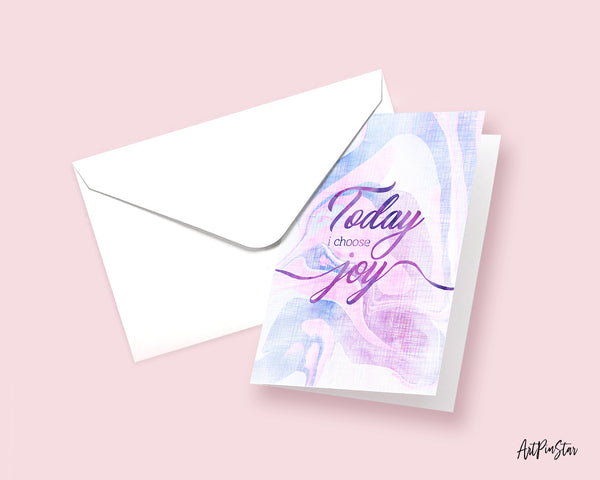 Today I choose joy Joyfully Quote Customized Greeting Cards