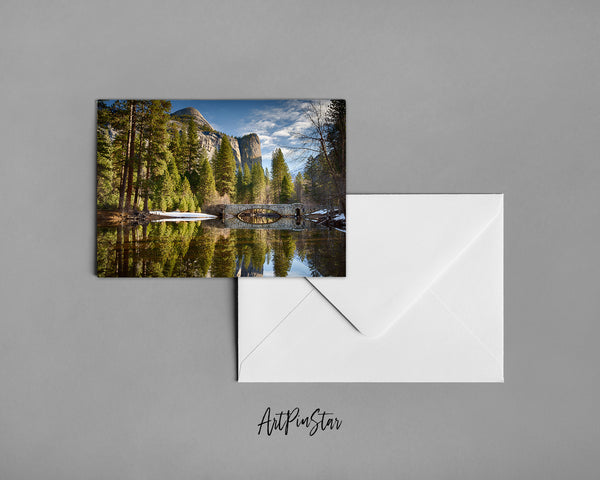 Yosemite National Park Stoneman Bridge, California Landscape Custom Greeting Cards