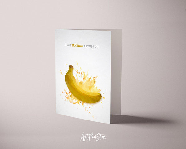 I am bananas about you Food Customized Gift Cards