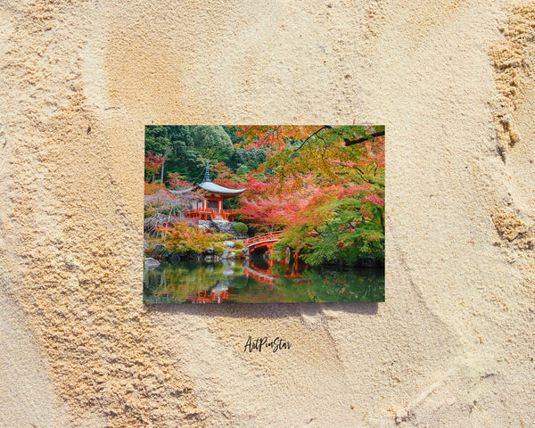 Kyoto Daigoji Temple Autumn Leaves, Japan Landscape Custom Greeting Cards
