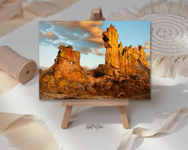 Madagascar's Rock Isalo National Park Landscape Custom Greeting Cards