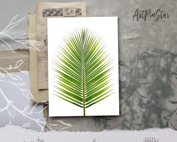 The Coconut Palm Leaves Botanical Garden Customized Greeting Card