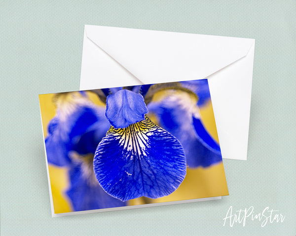 Iris Flower Photo Art Customized Gift Cards
