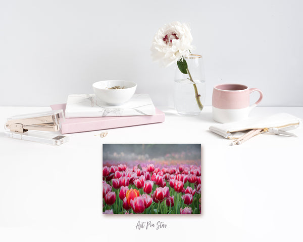 Tulips Flower Photo Art Customized Gift Cards