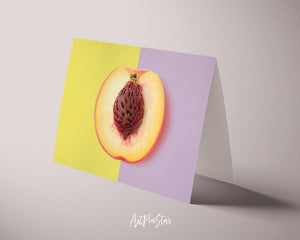 Lemon Slice in Half Food Customized Gift Cards