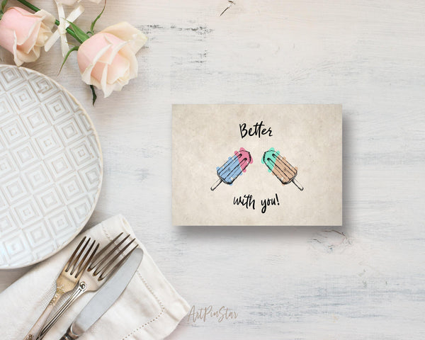 Better with you Food Customized Gift Cards