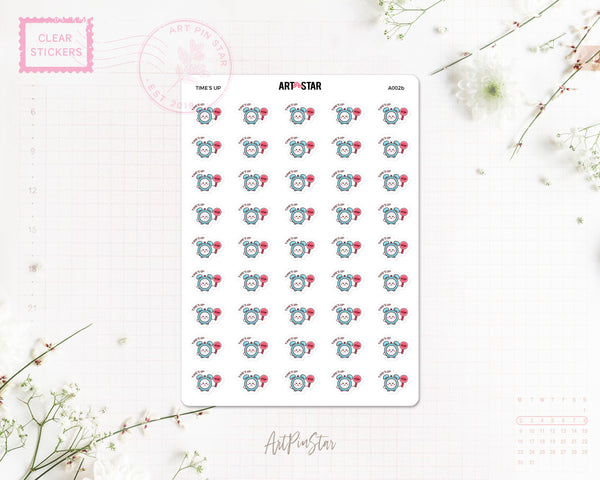 Alarm Story Planner Sticker, Time's Up