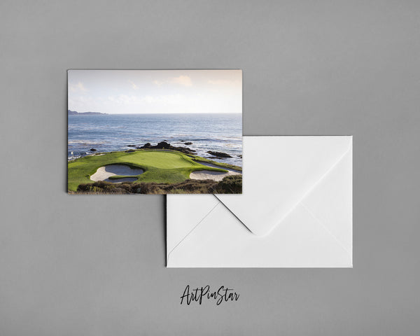 Pebble Beach Golf Course, Monterey, California Landscape Custom Greeting Cards