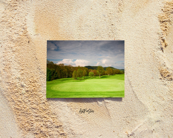 Czech Republic Golf Course Landscape Custom Greeting Cards