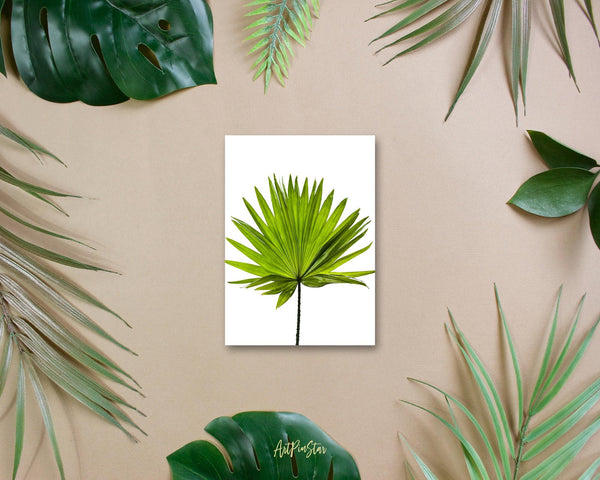 Green Palm Leaf Watercolor Botanical Garden Customized Greeting Card
