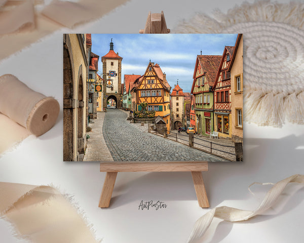 Rothenburg ob der Tauber, Germany Landscape Custom Greeting Cards