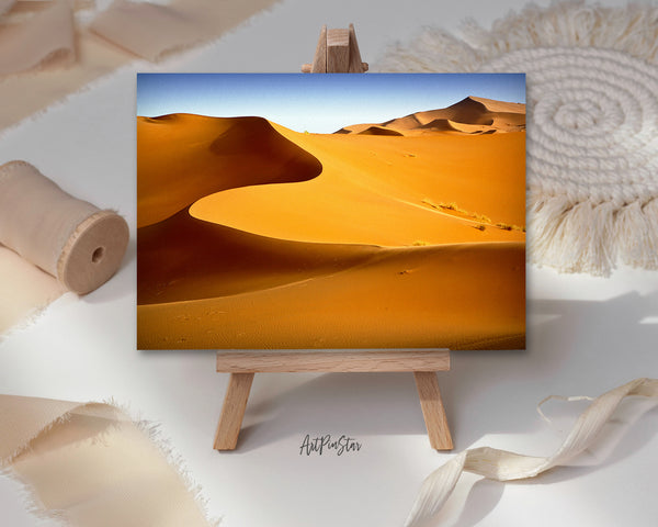 Blue Sky Desert Dunes Landscape Custom Greeting Cards